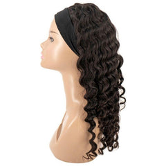 Deep Wave Human Hair Headband Wig